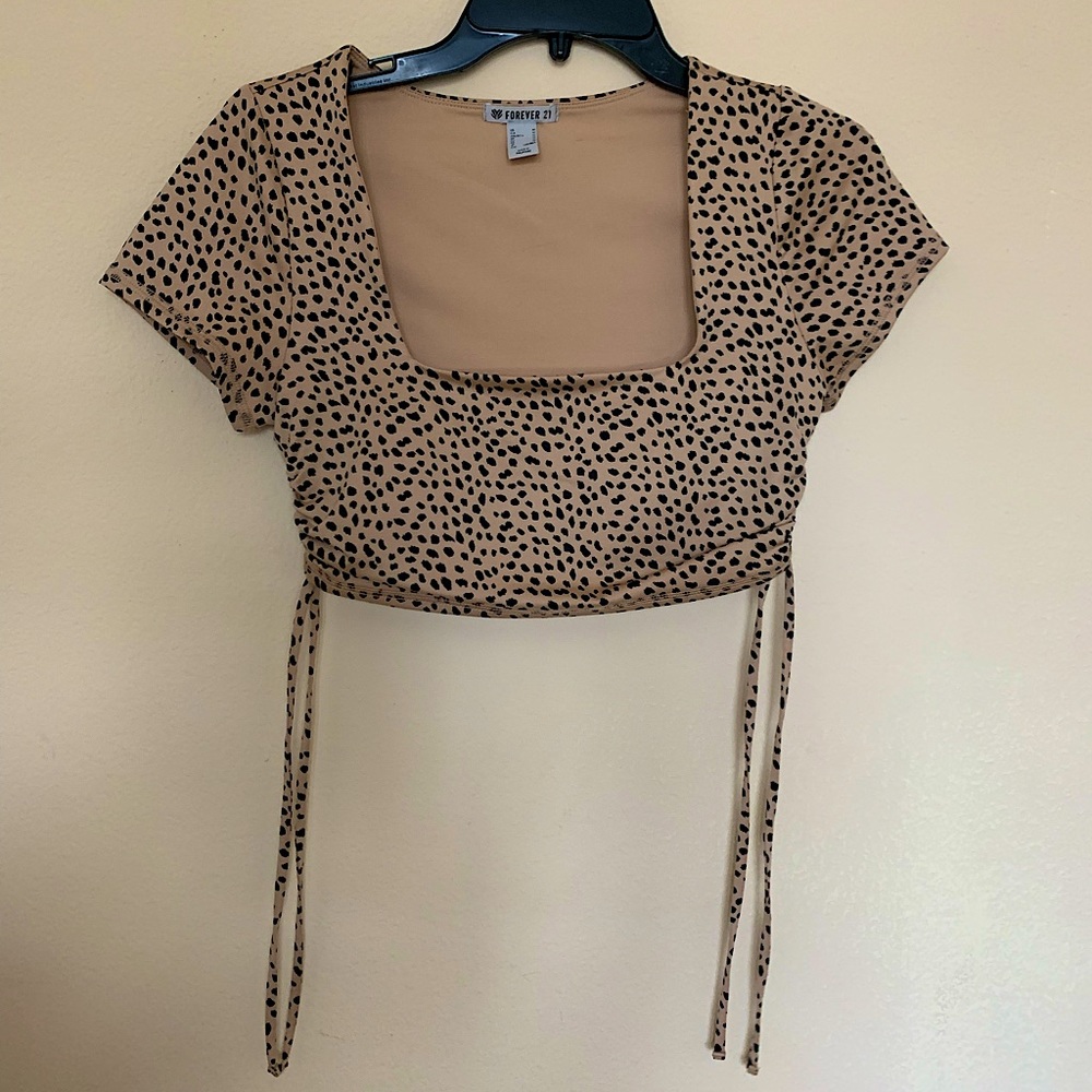 Cheetah Print Crop Top